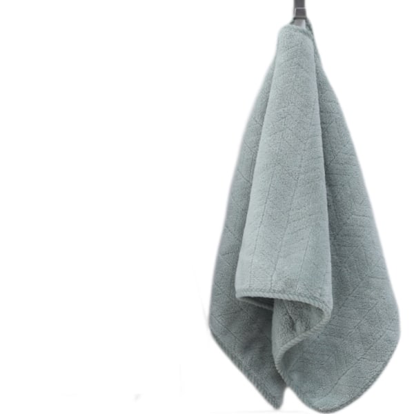 Ultramjuk handduksset - Snabbtorkande 4 tvättlappar i mikrofiberkorallfleece, mycket absorberande handduk för bad, fitness, badrum, grön