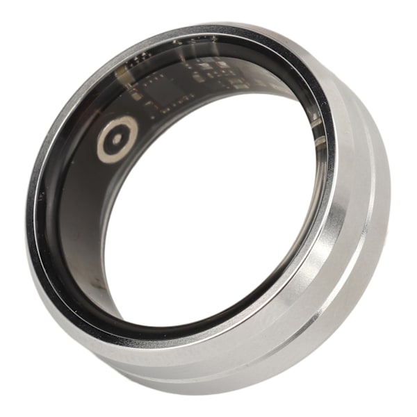 Smart Health Ring Fitness Tracker Bluetooth för sömnövervakning Stegräknare Hälsospårning IP68 Vattentät för Android för IOS Silver Storlek 9