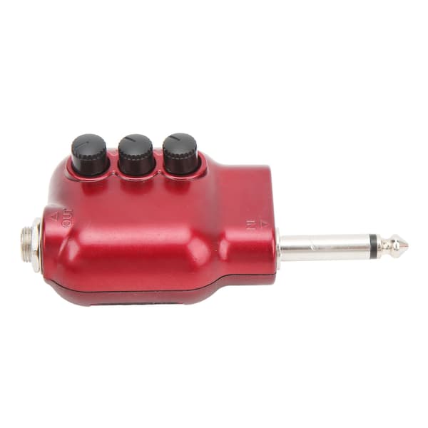 Gitar Pre-forsterker Mini Preamp 6,35 mm Plugg for Akustiske Gitarer Instrument Tilbehør Rød