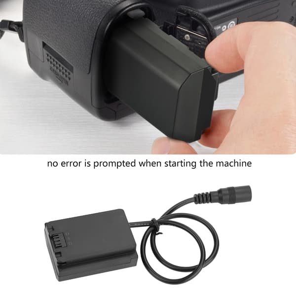 NP-FZ100 Fuldt kodet dummybatteri med adapter AC til Sony