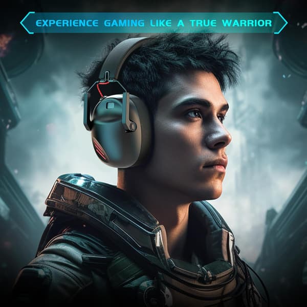 Trådløst gaming-headset til PC, PS5, PS4, Mac, Nintendo Switch, gaming-hovedtelefoner med mikrofon, Bluetooth 5.3 gaming-headset-ledning