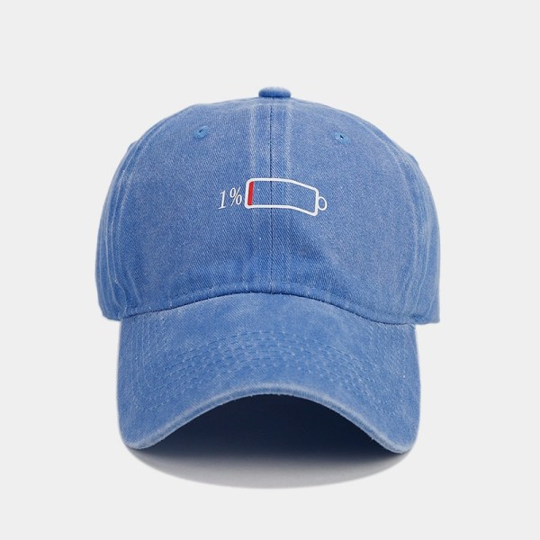 Cap med printed för män blue