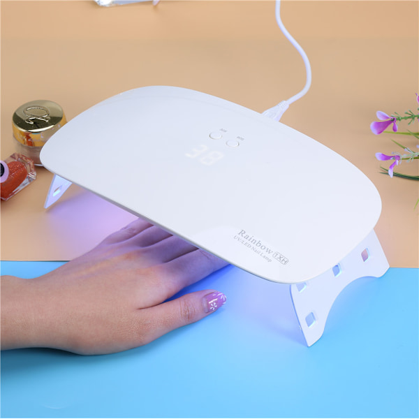 24W Manicure UV LED Negle Gel Polish Tørring Hærdende Lys Lampe Sammenfoldelig Neglekunst Tørrer