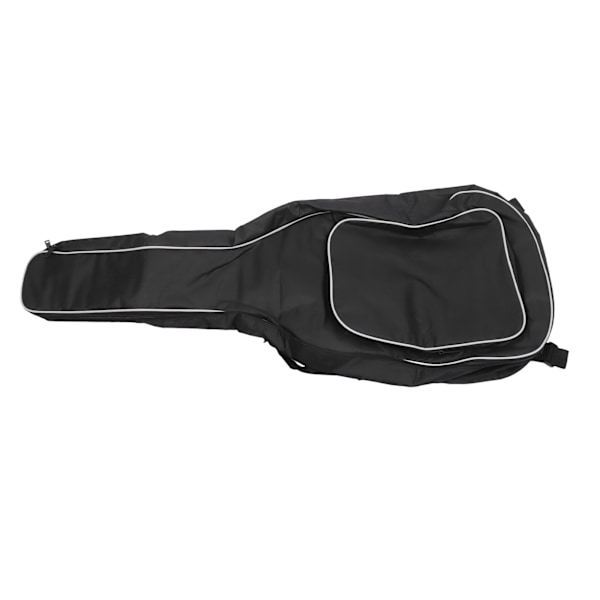 Gitarrväska med vadderad gigbag, vattentät, tjock vit sidobomull, axelrem