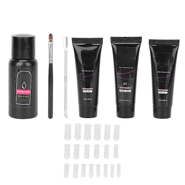 Förlängningslimset DIY 30ml Förlängningslimverktyg Set Present till Nagelkonst Nybörjare Älskare