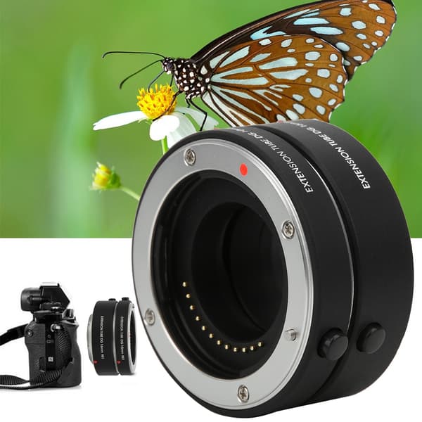 NS1 Auto Focus Makro Forlængerør Adapter Ring 10mm+16mm til Nikon 1 Mount Kamera