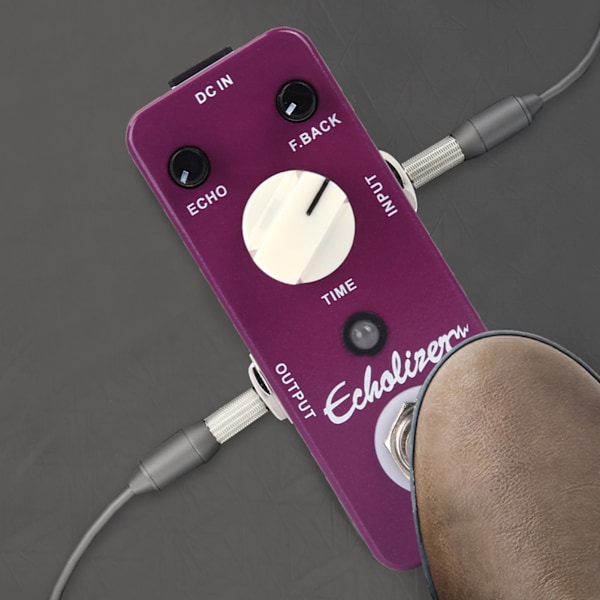 Helt metallhölje Delay Distortion Effects Pedal Elektrisk gitarrtillbehör