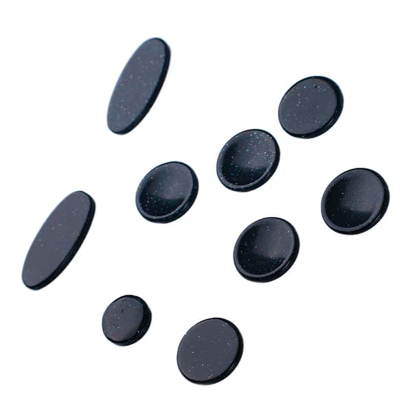 9PCS Saksofon Finger Pads Saksofon Nøkkelknapper Musikinstrument Tilbehør Flere Størrelser C356 Mørkeblå