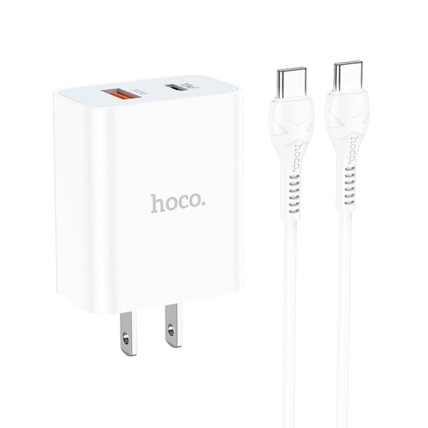 hoco. C97 ny PD20W+QC3.0 oplader til iPhone13 mobiltelefon hurtigopladningshovedsæt