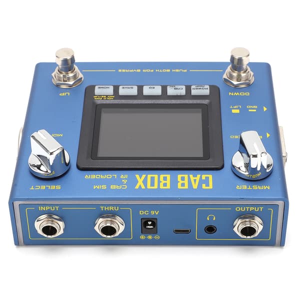 CAB BOX Pedal Elektrisk Basgitarr Effekt med Kabinettmodellering IR Laddning Amp Simulator R‑08