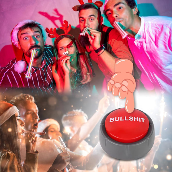 4 st Dansfestknappar med Musikljud - 30 sekunders Roliga Buzzerknappar för Kontorsleksaker, Nyhetsskoj, Skämtgåvor, Snygg Dekoration på Skrivbordet