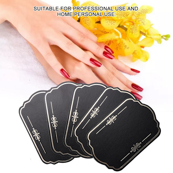 Nagellack Gel Färg Displaykort Akryl Gel Tips Manikyr Salong Tillbehör 6#Svart