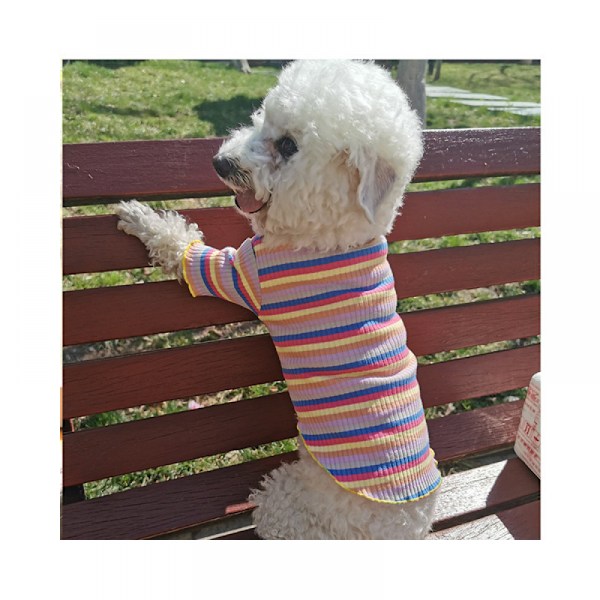 Husdjurskläder för hundvalp, T-shirt, söt pyjamas, vinterkläder för husdjur, undertröja för hund (storlek XS)