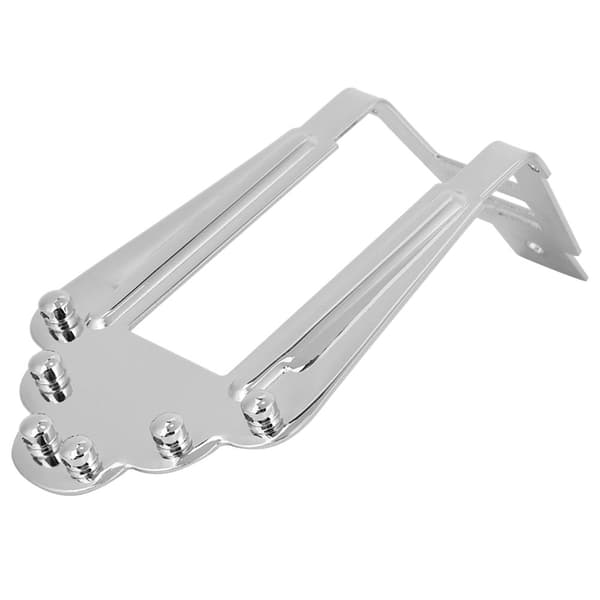 Metall 6 strängar stallstycke bro för jazz Archtop elgitarr tillbehör (silver)