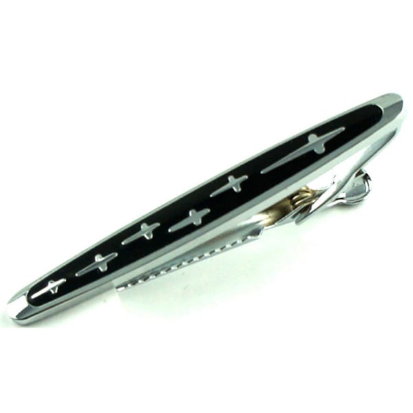 Men Metal Siliver Tone Simple Necktie Tie Bar Clasp Clip Best Xmas Gift, S16