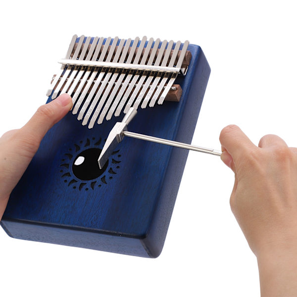 Peukalo Piano Kannettava Akaasiapuu Sormet 17 Näppäintä Mbira Kalimba Musiikkiväline