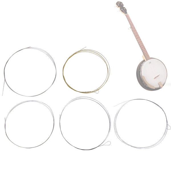 5-pack högkvalitativa banjostrengar i koppar-legering