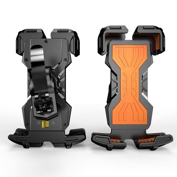 Cykel Motorcykel Enhandsmanövrering ATV Scooter Telefonklämma för 4,7''-6,9'' Mobiltelefon - Orange (Enkelpack)