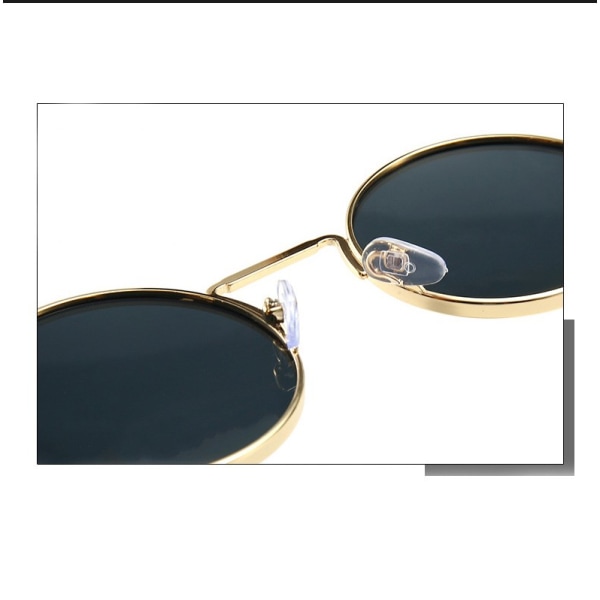 Klassiska båglösa solglasögon kvinnor metallram diamantskärande lins solglasögon UV-skydd solglasögon