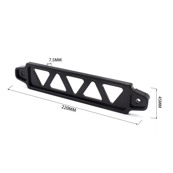 Aluminiumsbatteri-monteringsbrakett for bilbatteri-monteringsbrakett-retensjonslåstilbehør - Lilla (2-pakning)