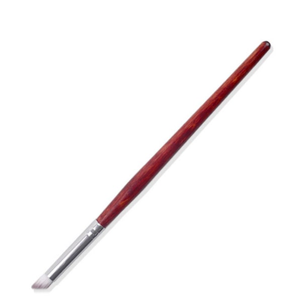 1pc Nail Bevel Brush UV Gel Painting Nail Art Pen Red Handle Gradient Manicure Tool