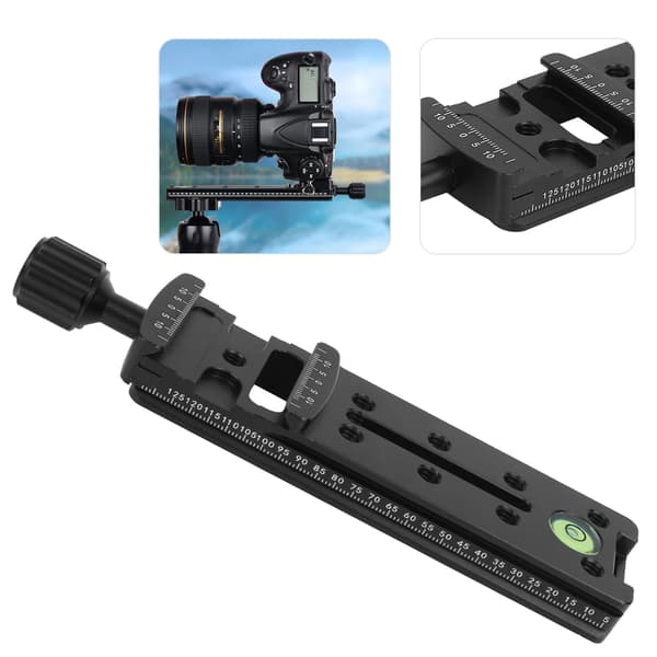 Aluminiumslegering Longboard Quick Release Plade Clip Adapter Kompatibel med Arca Kuglehoved 140mm