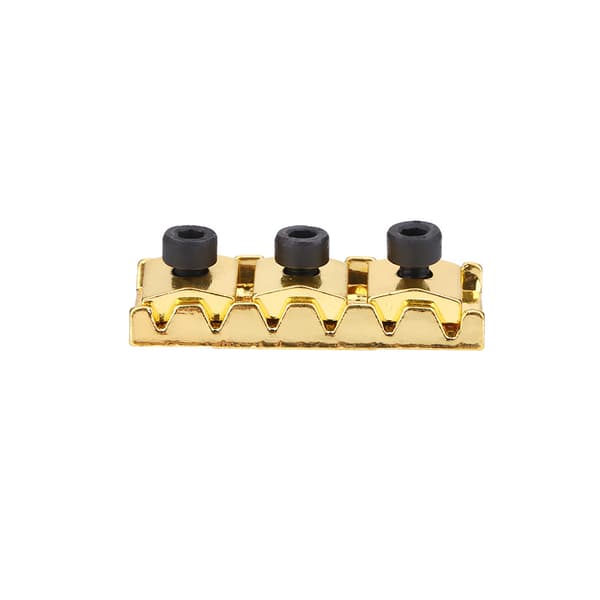 2 stk. 43mm Metal Guitar String Lock Locking Nut til Floyed Rose Style Elektrisk Guitar (Guld)
