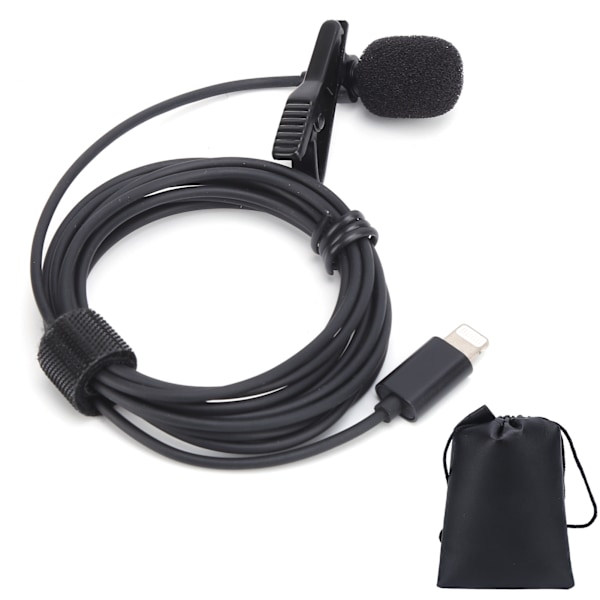 Kablet Lavalier Mikrofon Clip On Lapel Lav Mic Mini Bærbar til Optagelse Broadcasting