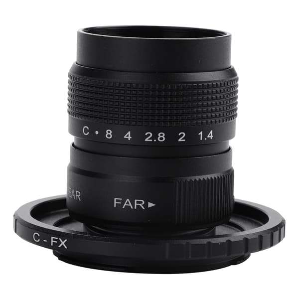CCTV C-mount objektivadapter overførselsring til DSLR-kameraer til Fujifilm (C-FX sort)