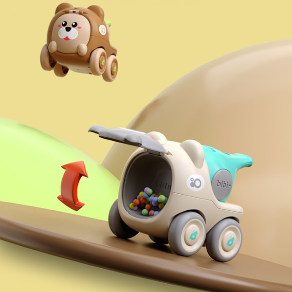 Piirretty Vihurieläin Paina Liukuva Vetoauto Leikkiauto Paina ja Mene Leikkiautoja (Koala)