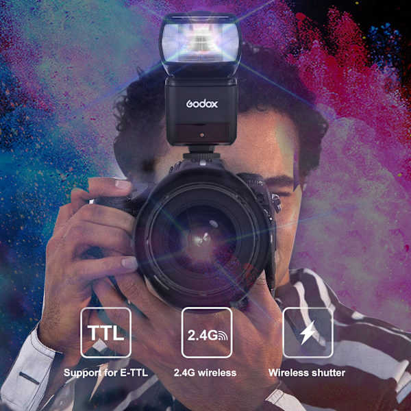 TTL Trådlös Kamerablixt Speedlite HSS Batteridriven (O)