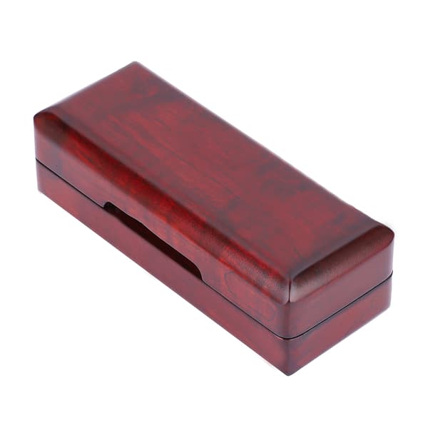 Magnet Solid Wood Alto Sax Saxophone Munnstykke Etui Boks Tilbehør (Rød)