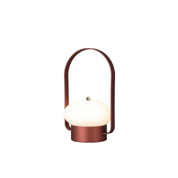 Trådløs Lantern Bordlampe LED, Bærbar Camping Lanternelykt Dimbar, Berøringslampe Oppladbar for Soverom, Utendørs, 3 Fargetemperaturer red