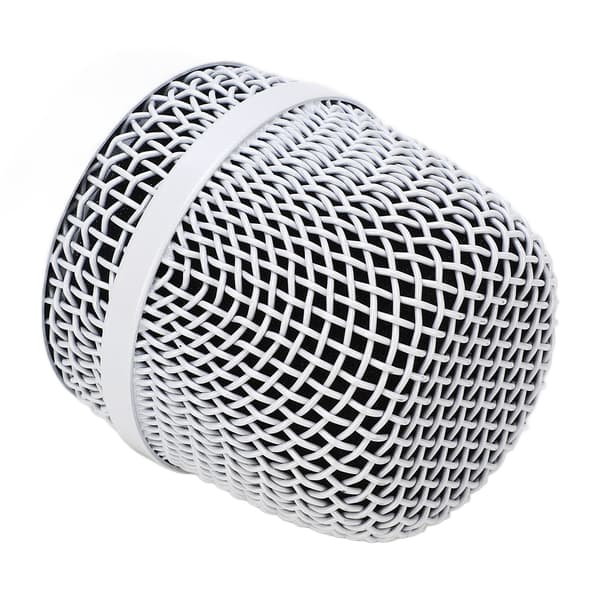Kulehode Mesh Mikrofon Grille Erstatning Mikrofon Kulehode Mesh Grille for Baier BBS 666 Hvit