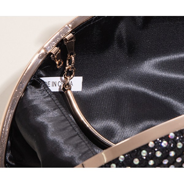 Kvinde Aften Taske Glitzrende Rhinestone Pung Kæde Clutch Pung Taske Fest Prom Bryllup Pung