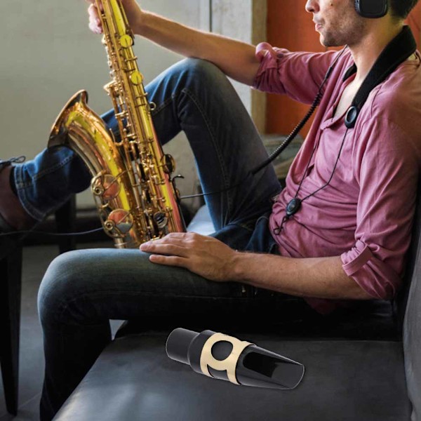 Saxofon munnstykke sett Saxofon deler tilbehør med hodehette og klips (altsaksofon)
