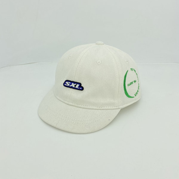 Dotpet kortbrättad cap med topp för män och kvinnor justerbar cap(grön)