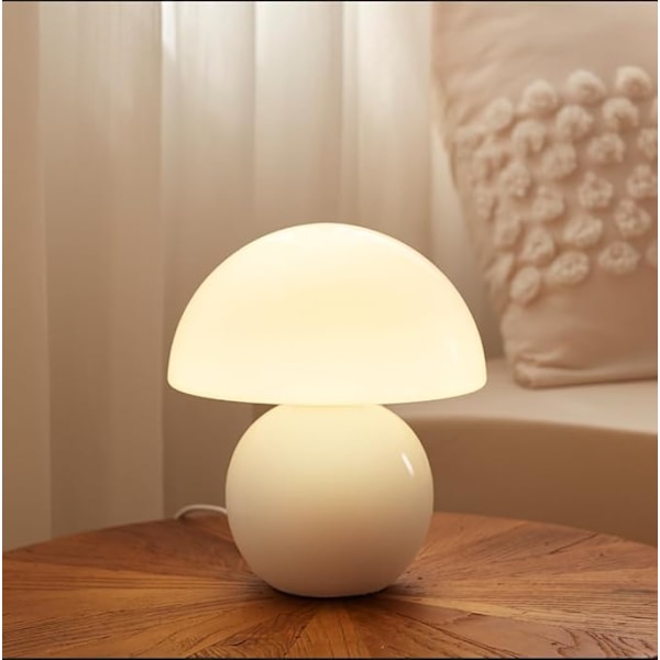 Sopplampe Liten Lampe, Bord Nattbordslampe for Soverom, Søt Mini Moderne Lampe Dimbar, Unik Estetisk Hjemmeinnredning for