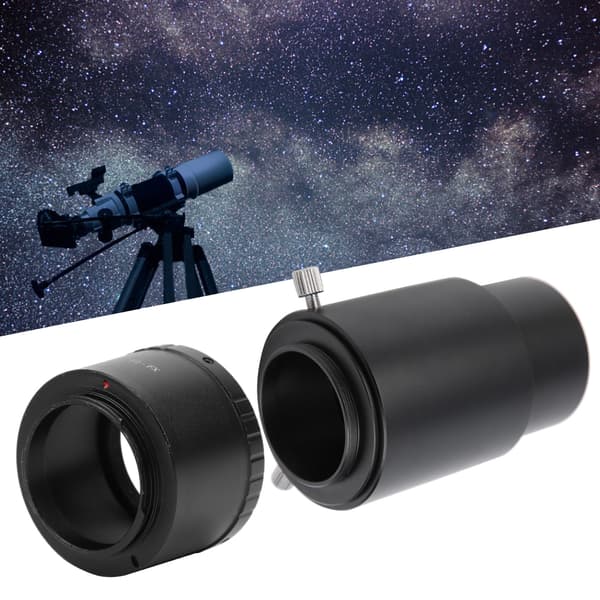 Astronomisk teleskop 2 tommer 60 mm okularforlængerrør og til T2-FX adapterringsæt