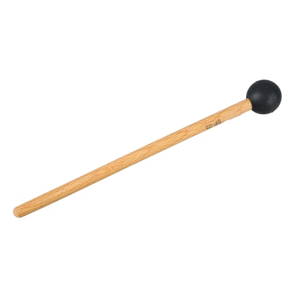 Trommestikker Antislip Basstromme Percussion Stick Hammer Træ Musikalsk Trommestik med Blødt Filt Sort SP 05 21cm