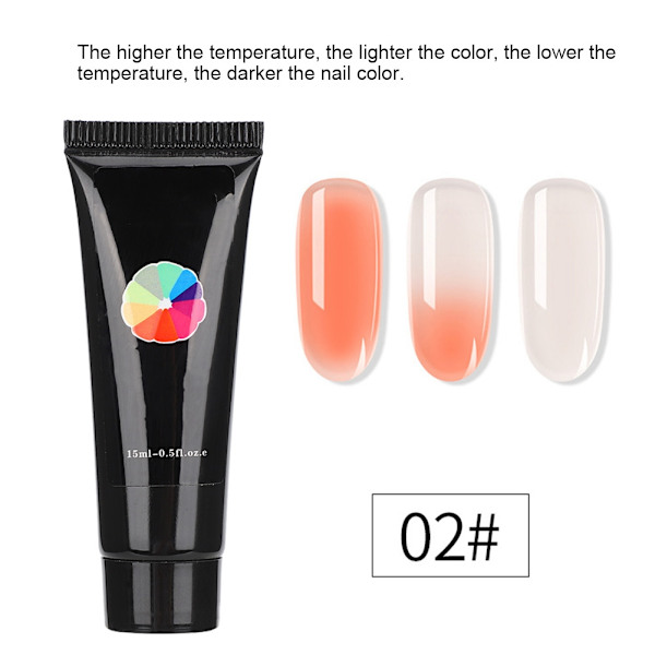 UV-gel för naglar med temperaturförändring, gradientfärg, förlängning, lim, nagelkonst, manikyr (02)