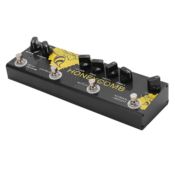 Multieffektspedal för gitarrprocessor Delay Reverb Chorus Sound DC 9V CP-48