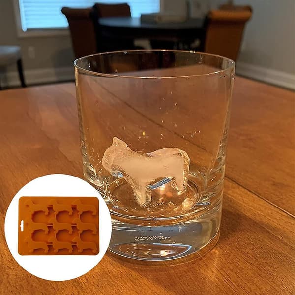 Animal Ice Cube Mold And Tray orange
