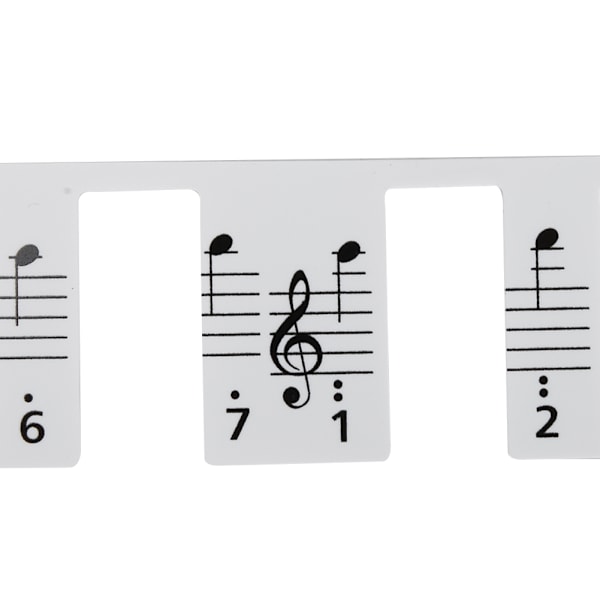 2 stk. Kvalitets tastaturer Stave klistremerke for elektrisk piano 88 tasters fonetisk symbol