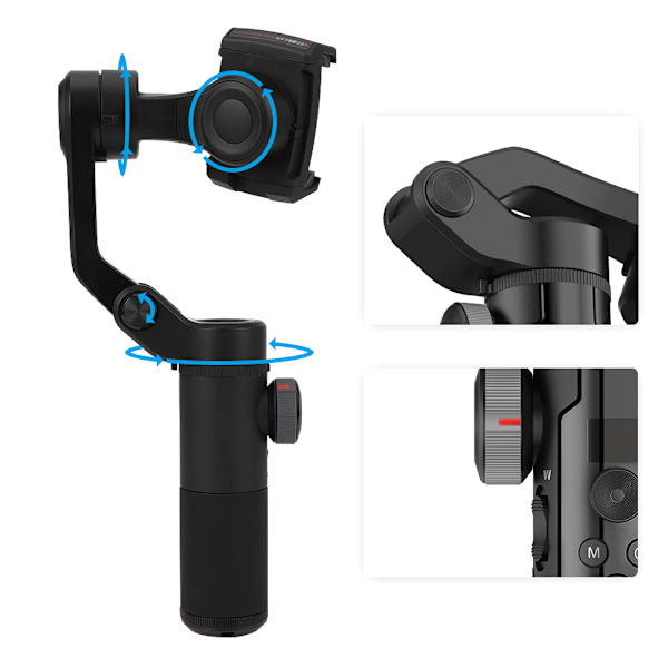 AOCHUAN SMART XR Telefon 3Axis Stabilisator Antishake Fällbar Smart Handhållen Kulled