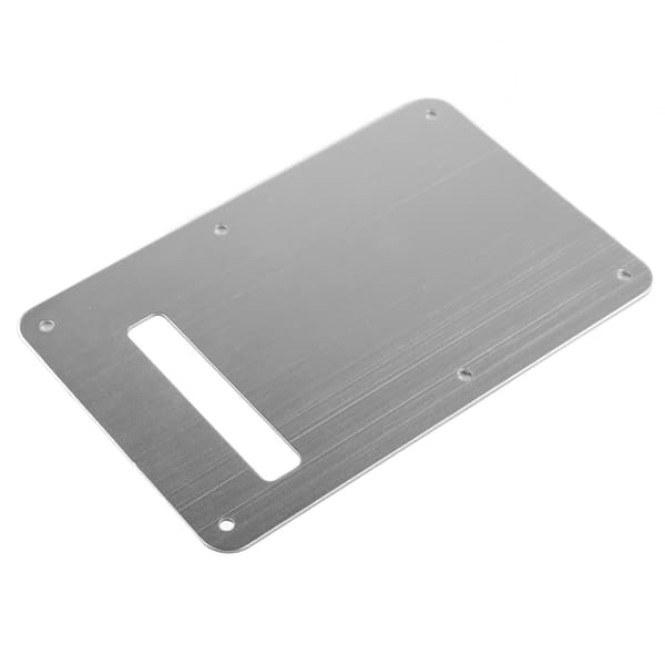 Elektrisk gitarr bakre bakplatta fjäderöverdrag aluminiumlegering slät utseende gitarr bakplatta silver
