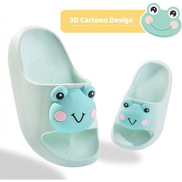 Børnesliders - Drenge og Piger Tøfler - Småbørns Strand Pool Slides Sandaler Slip-on Sommer Flip Flops