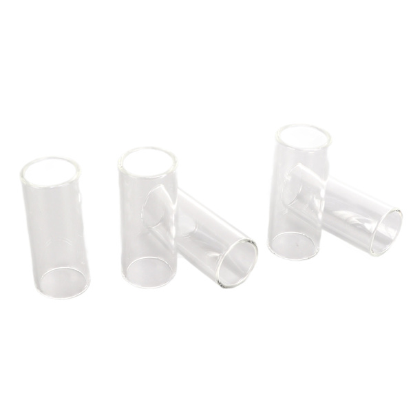 5PCS Elektrisk Gitarr Slides Transparent Glas Cylindrisk Slide Tone Bar 61MM Längd