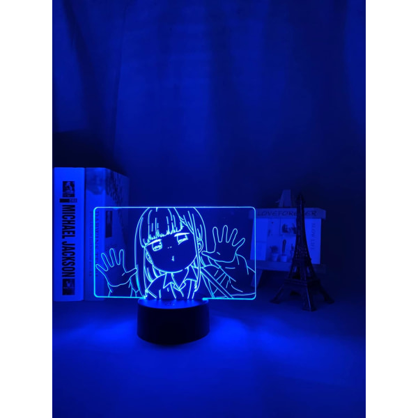 WJ Anime 3D-lampe Aharen Hakarenai for barneromdekorasjon nattlys manga bursdagsgave LED nattlys romdekor