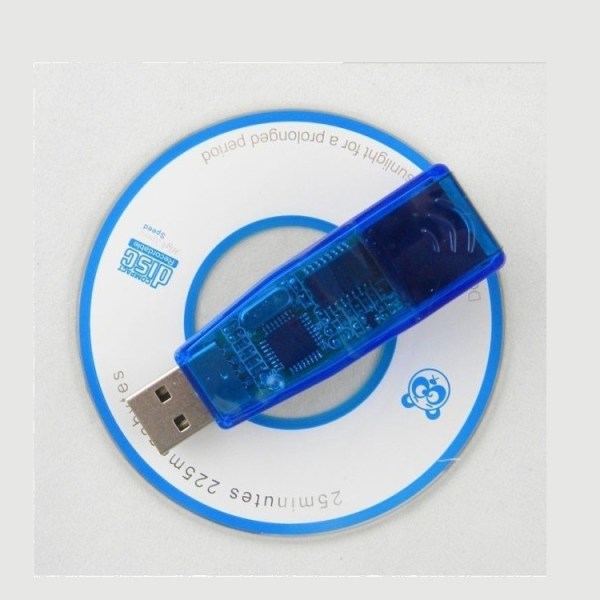 Blå USB ekstern nettverkskort bærbar datamaskin stasjonær USB 9700